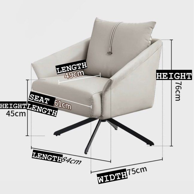 JETHRO Leather Lounge Chair