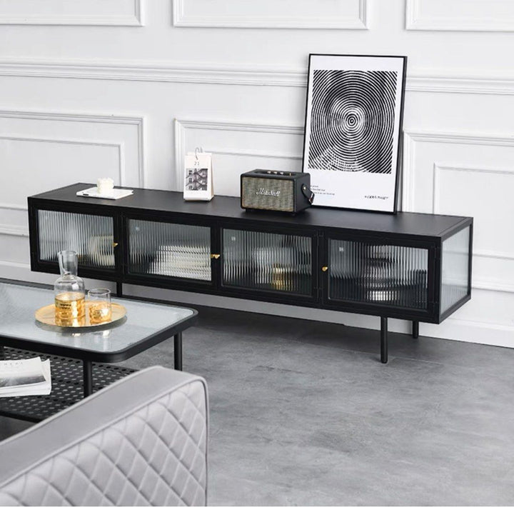VIZLA Modern Glass TV Console