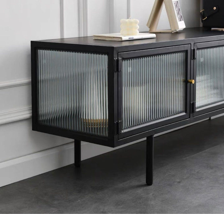 VIZLA Modern Glass TV Console