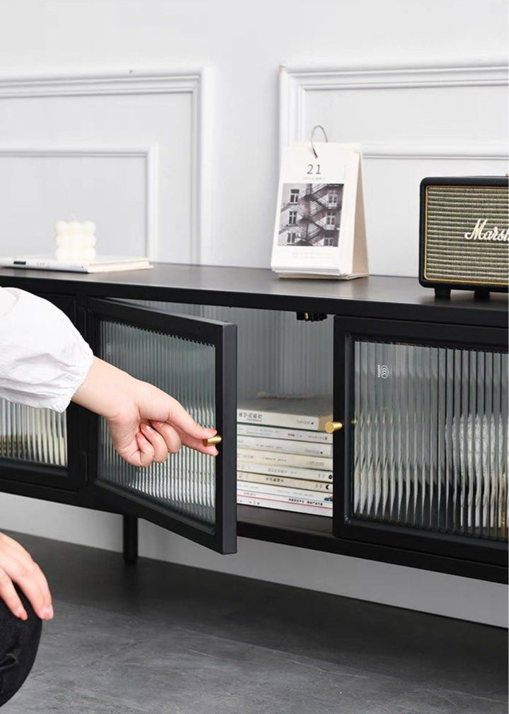 VIZLA Modern Glass TV Console