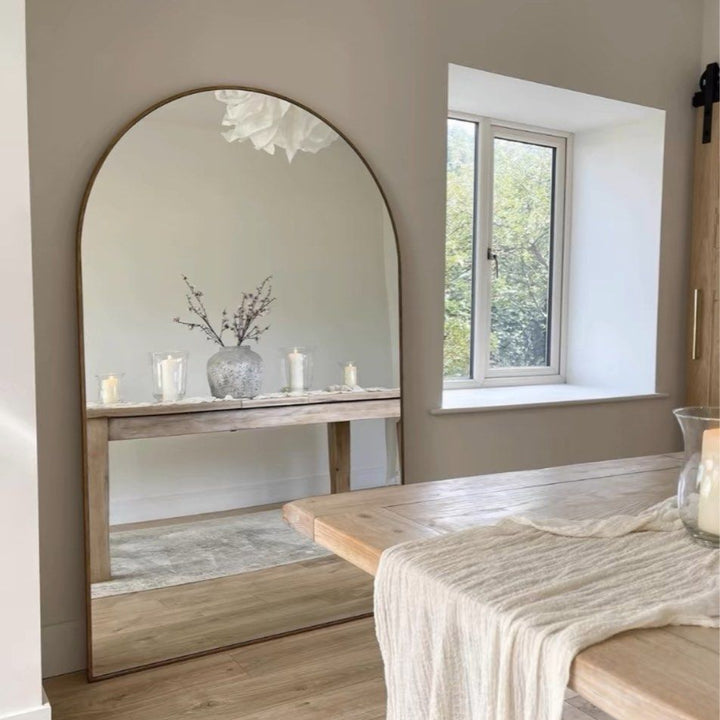 DENPEY Modern Wide Arch Mirror
