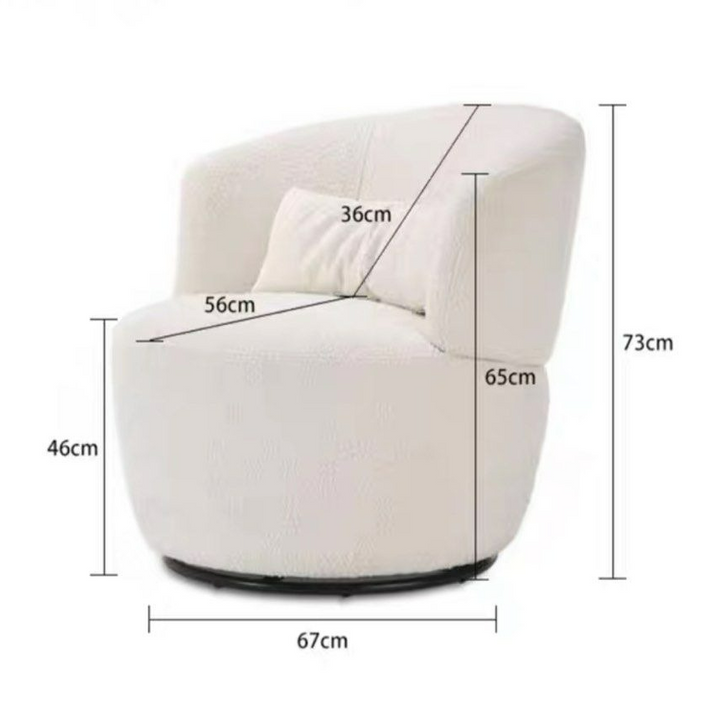 OLIVIA Modern Swivel Lounge Chair