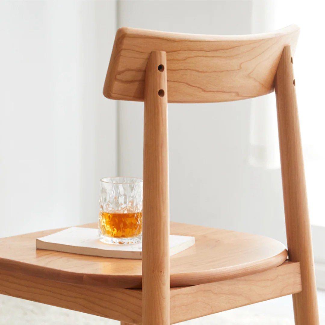 HAAKO Cherry Wood Dining Chair (Set of 2) - Radical Homes Singapore