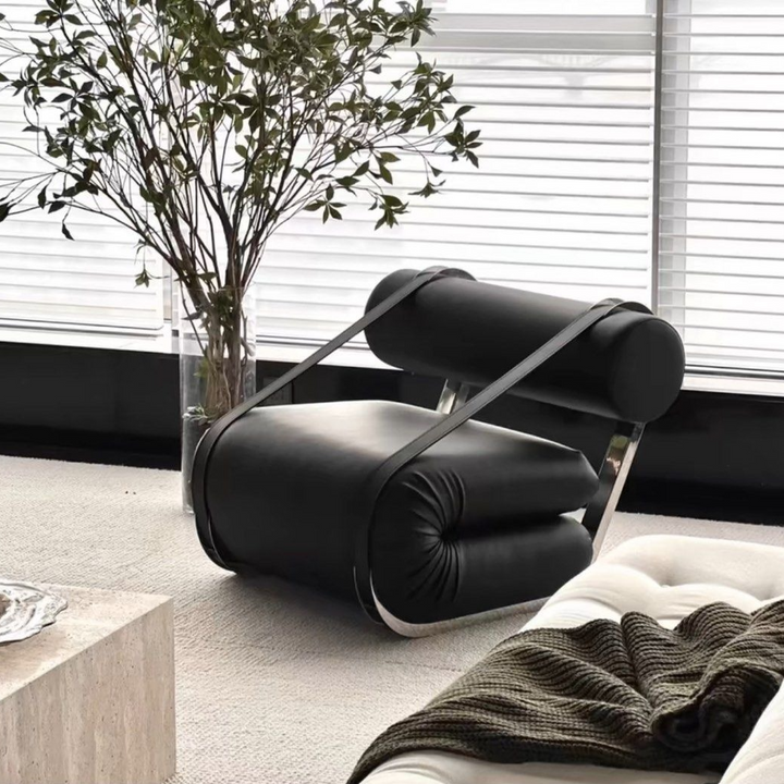 INGRID Modern Leather Lounge Chair