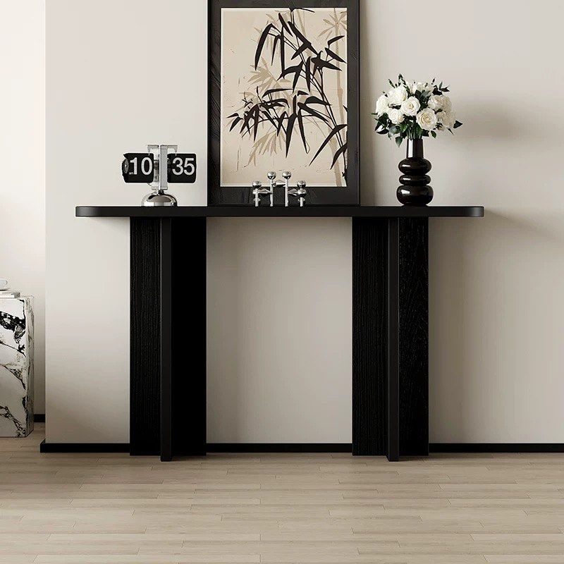 KALMION Modern Solid Wood Console Table