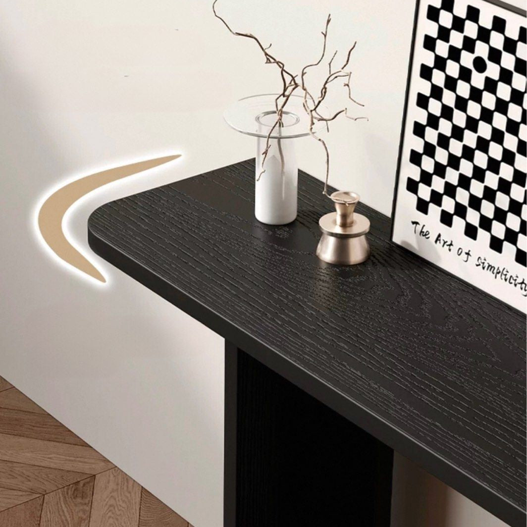 KALMION Modern Solid Wood Console Table