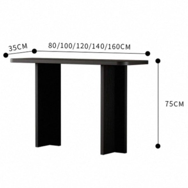 KALMION Modern Solid Wood Console Table