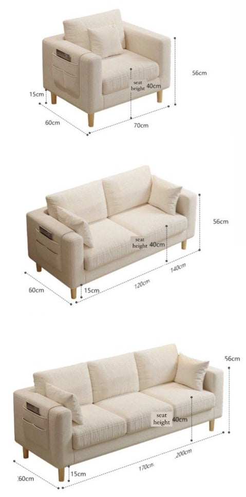 MARVORA Modern Fabric Sofa