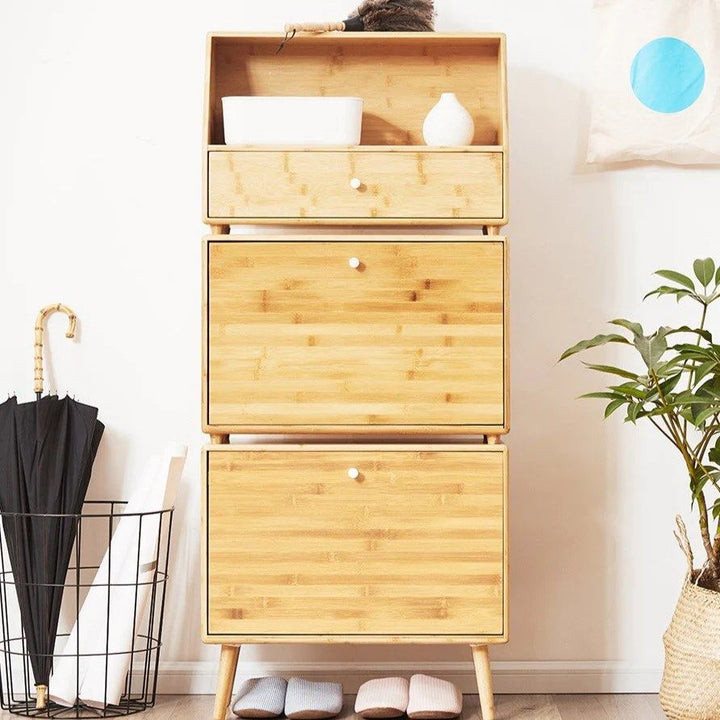 DEZORITE Bamboo Shoe Storage Cabinet
