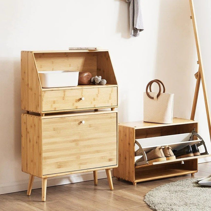 DEZORITE Bamboo Shoe Storage Cabinet