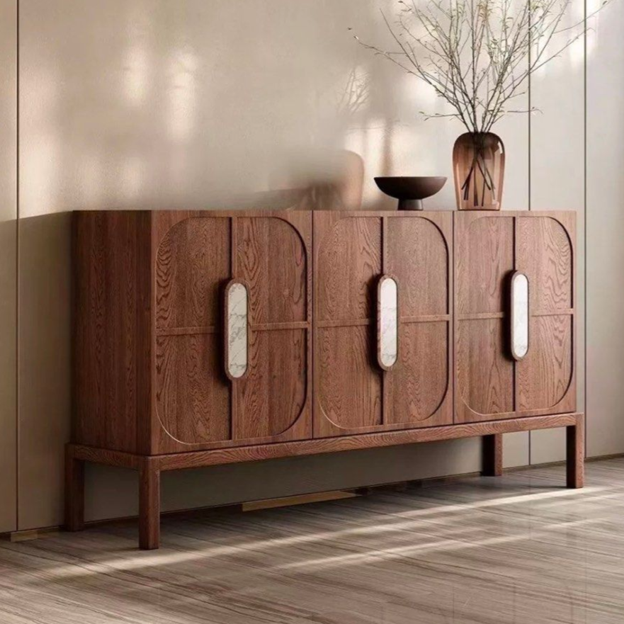 DIABLO Modern Black Walnut Wood Sideboard