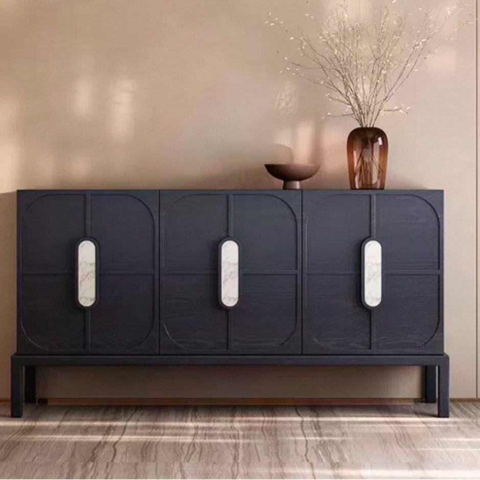 DIABLO Modern Black Walnut Wood Sideboard