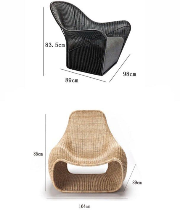 LOGAN Modern Outdoor Rattan Lounge Chair