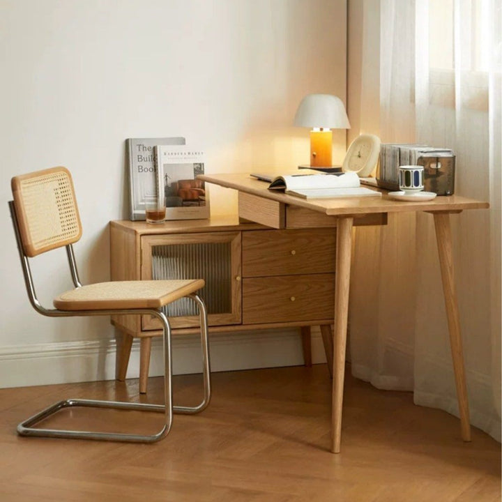 PIERRE Japandi Solid Wood Study Desk