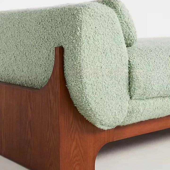 AJION Modern Solid Wood Bench