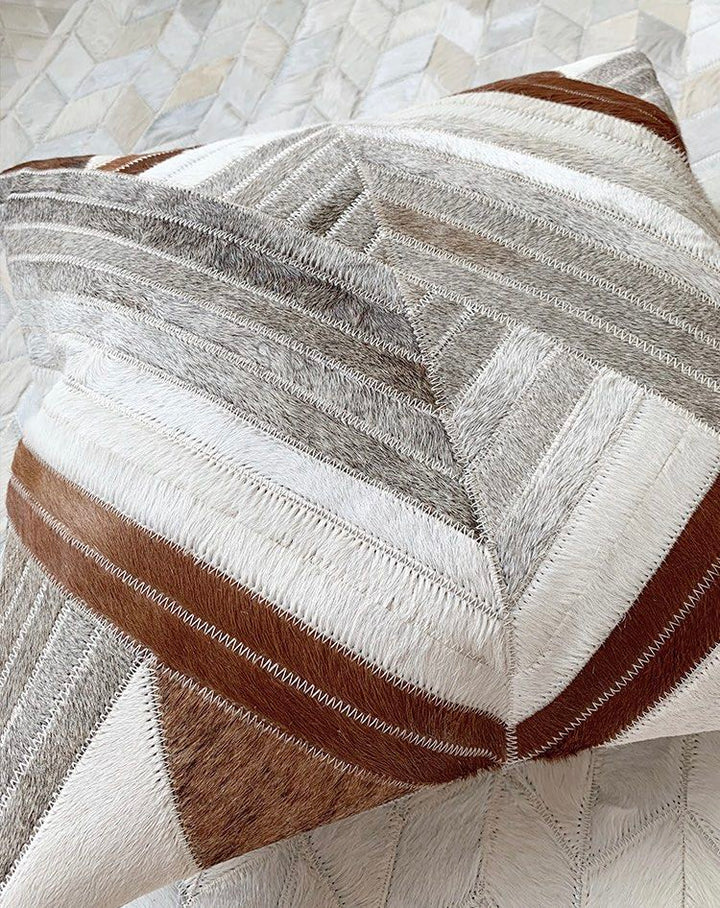 DINO Modern Cowhide Leather Cushion