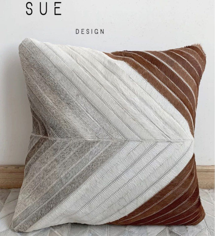 DINO Modern Cowhide Leather Cushion