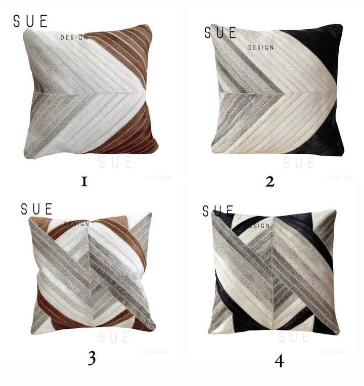 DINO Modern Cowhide Leather Cushion