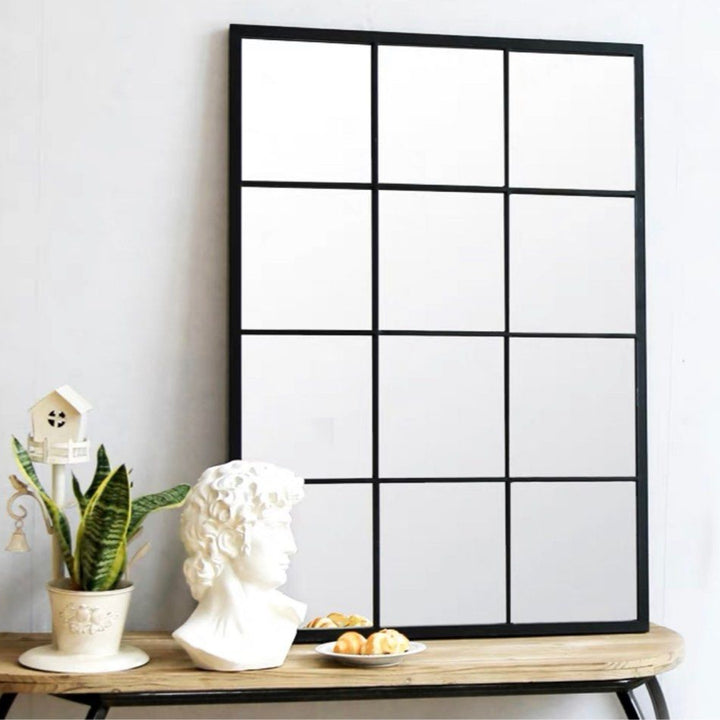 DION Modern Accent Windowgrill Wall Mirror