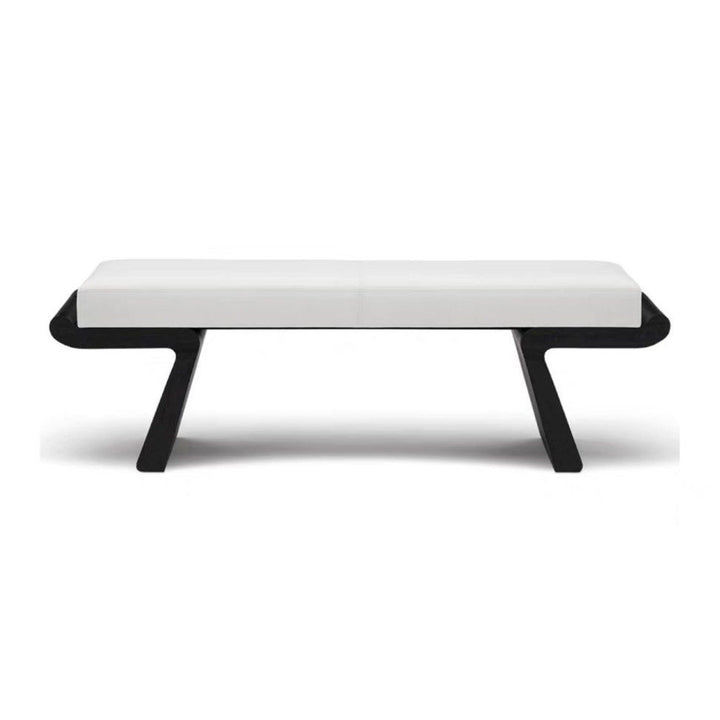 JANUS Modern Solid Wood Boucle Bench