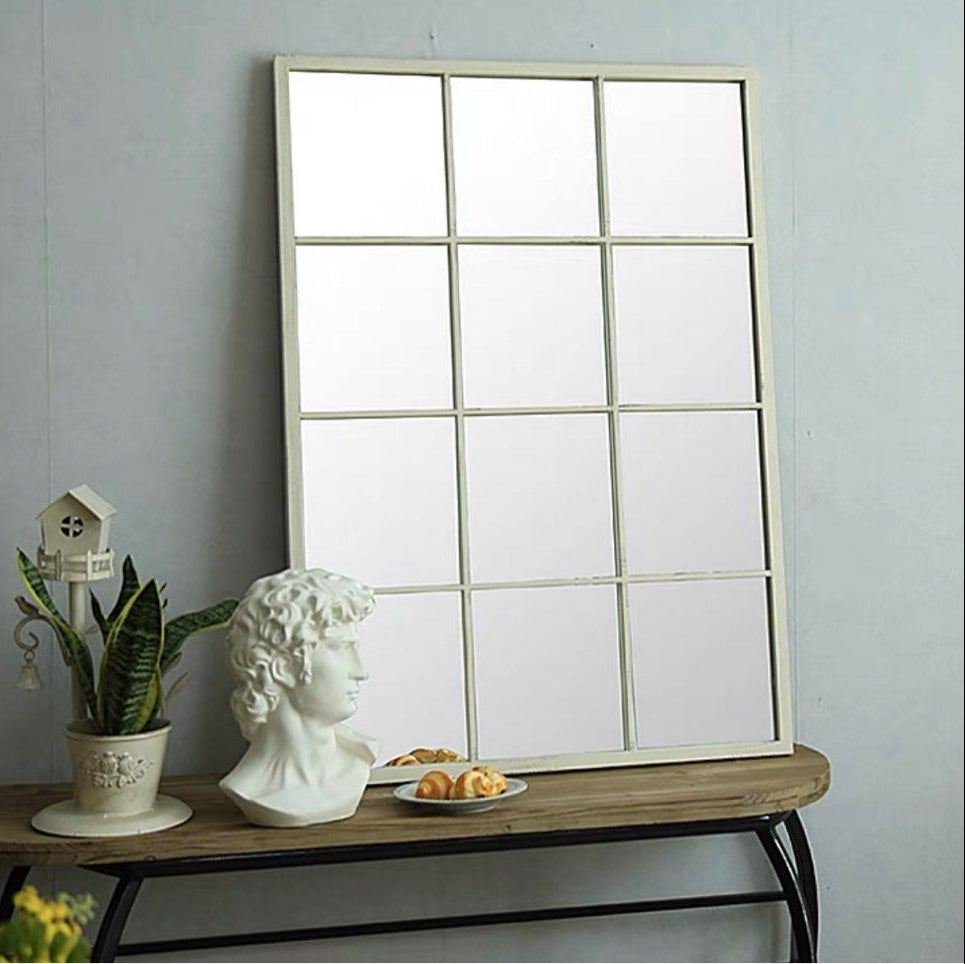 DION Modern Accent Windowgrill Wall Mirror