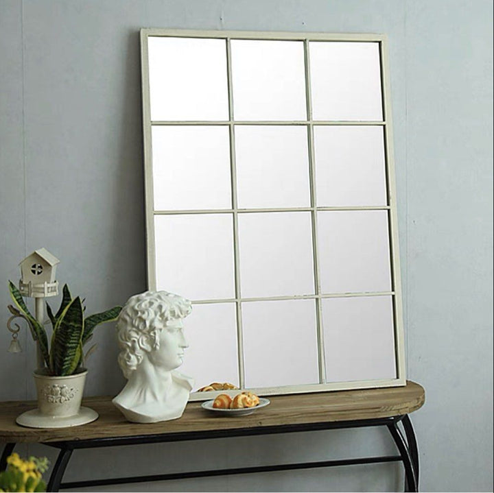 DION Modern Accent Windowgrill Wall Mirror