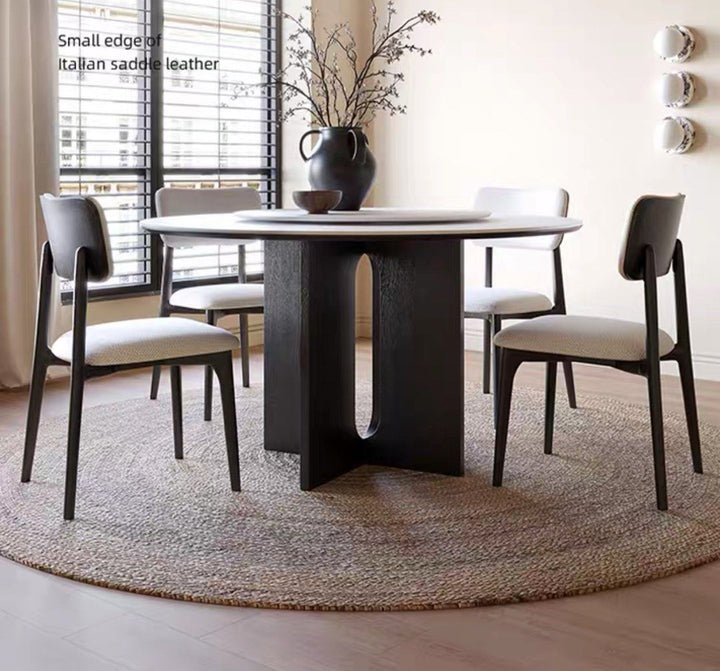 HESTER Modern Round Sintered Stone Dining Table