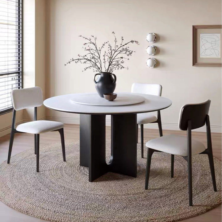HESTER Modern Round Sintered Stone Dining Table