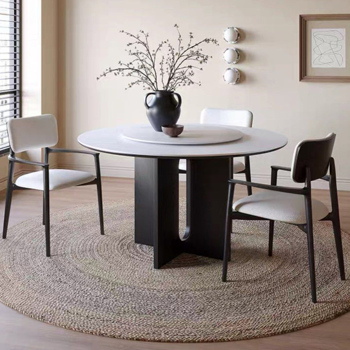 HESTER Modern Round Sintered Stone Dining Table