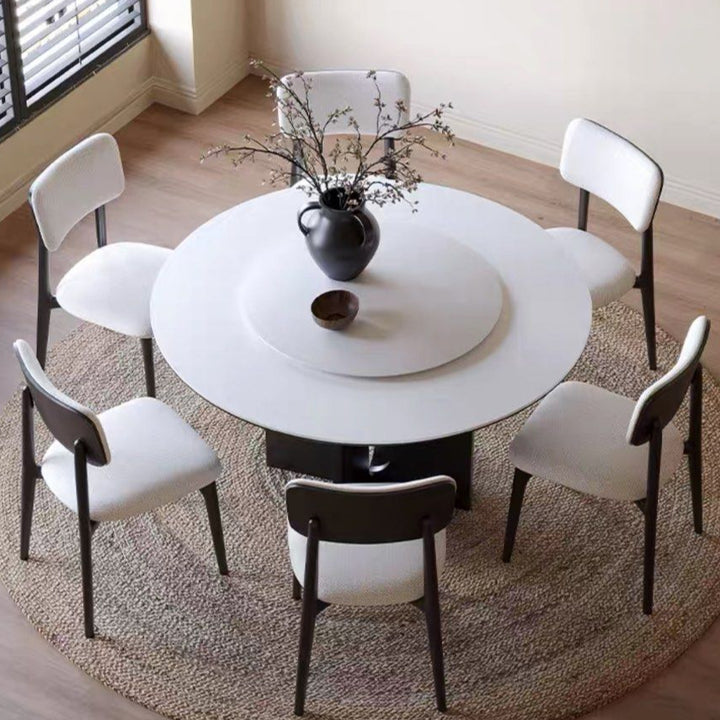 HESTER Modern Round Sintered Stone Dining Table