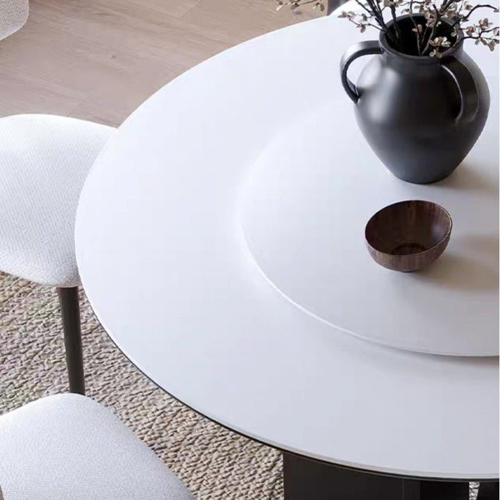 HESTER Modern Round Sintered Stone Dining Table