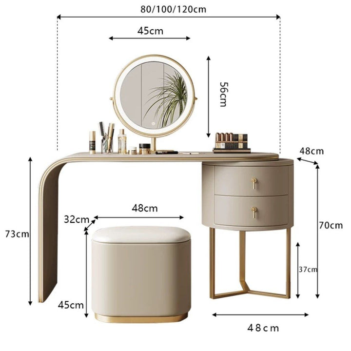 DIVIANA Modern Vanity Table Set