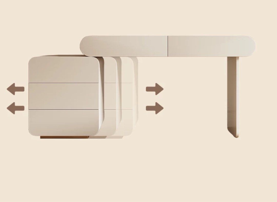 DIVORE Modern Vanity Table
