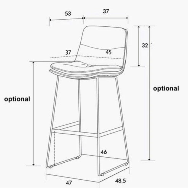 DMITRI Metal Bar Stool (set of 2)