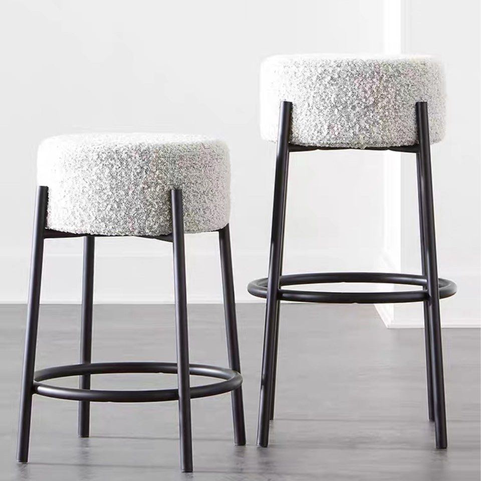 RESTEL Modern Boucle Bar Stool