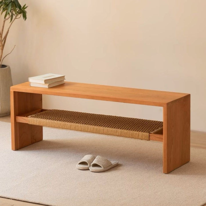 KASPER Modern Solid Wood Bench