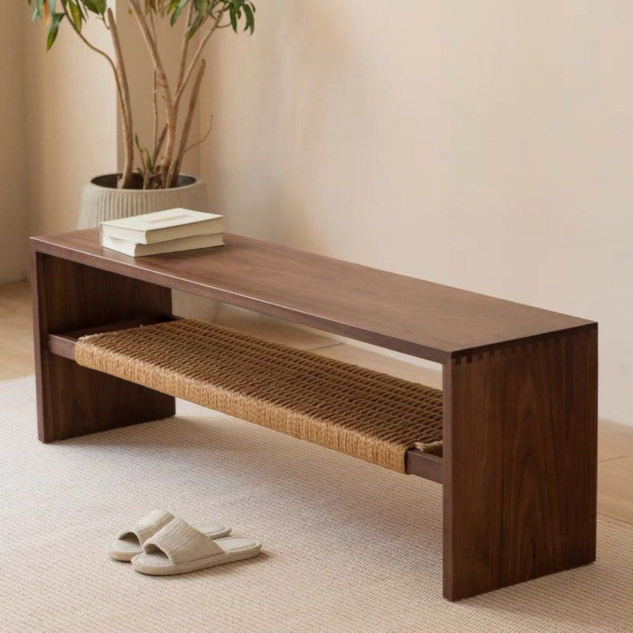 KASPER Modern Solid Wood Bench