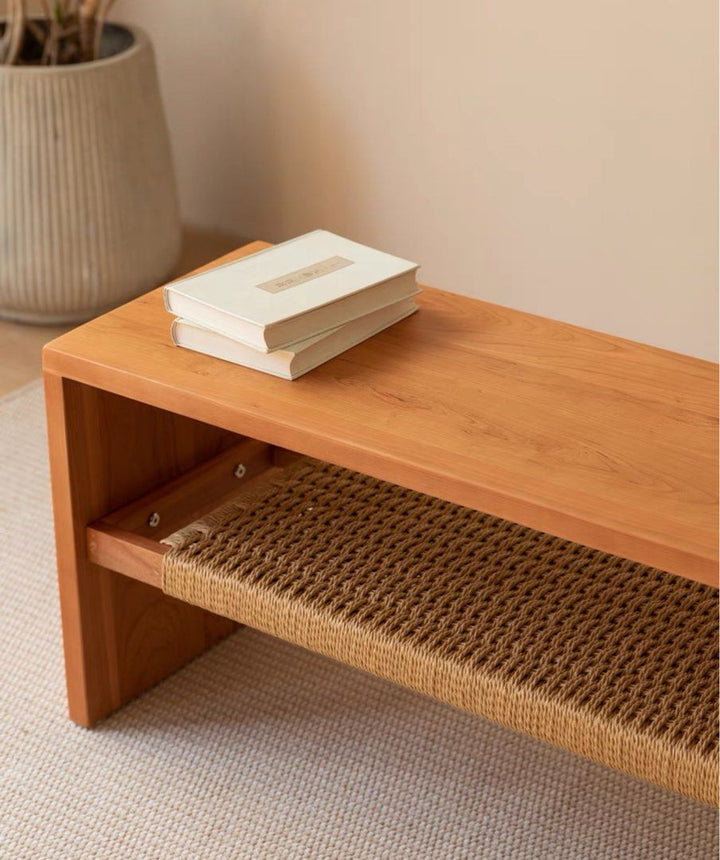 KASPER Modern Solid Wood Bench