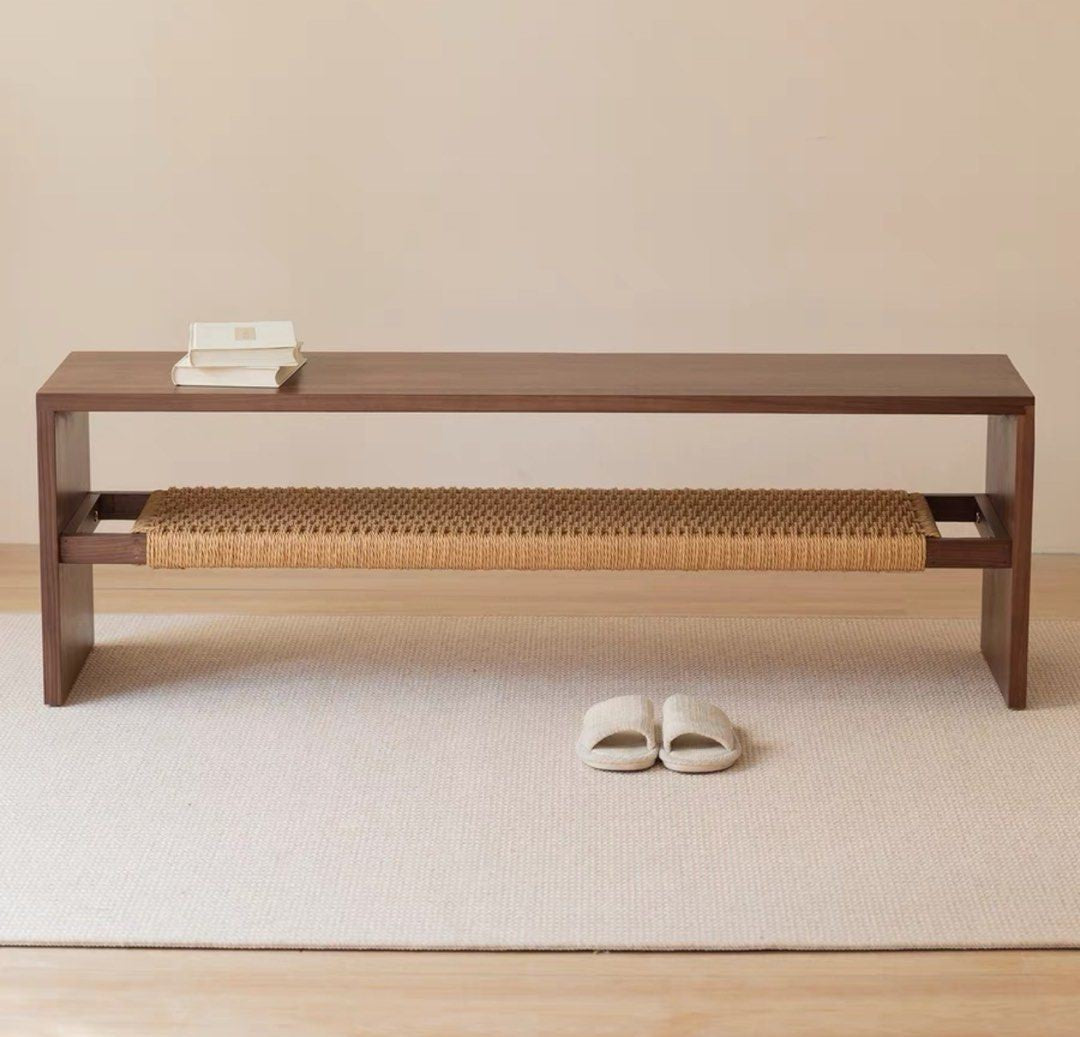 KASPER Modern Solid Wood Bench