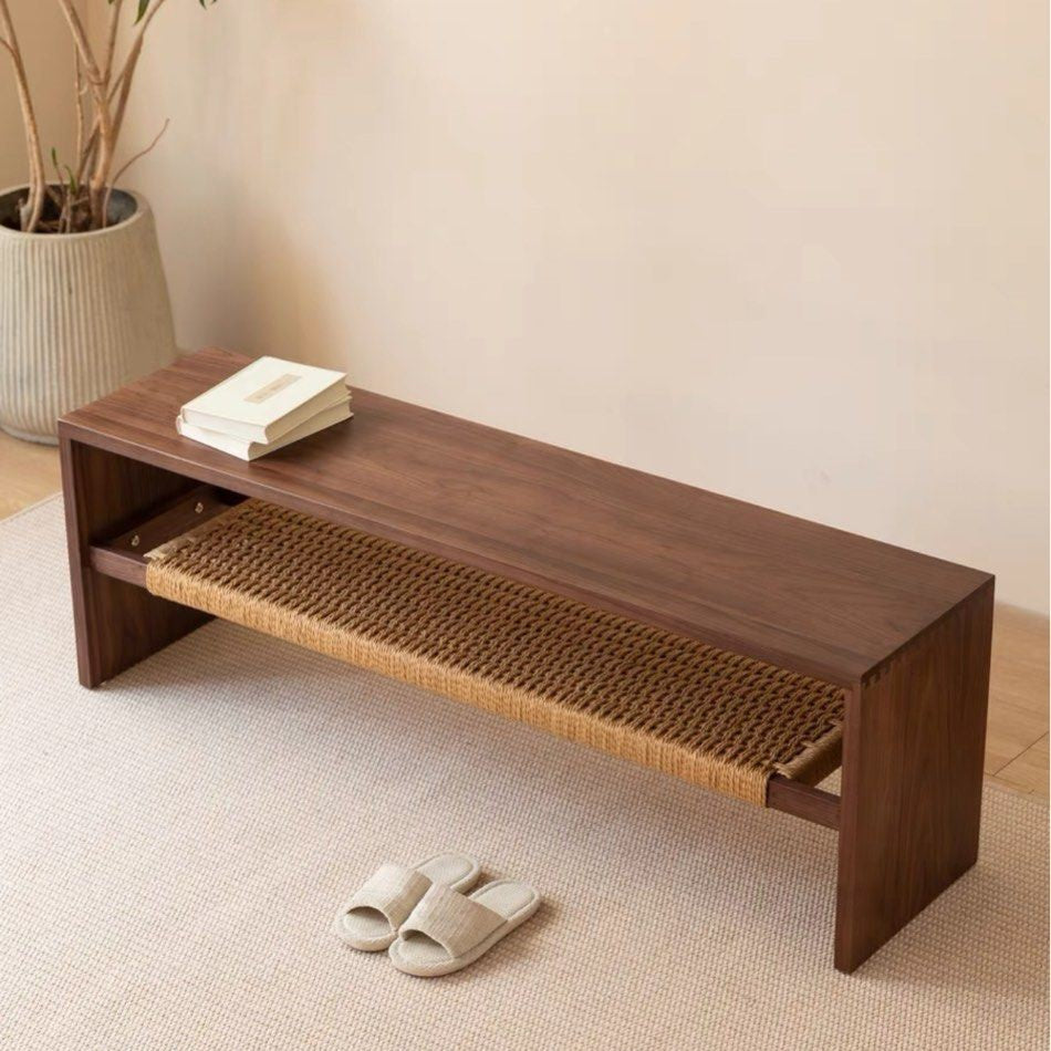 KASPER Modern Solid Wood Bench