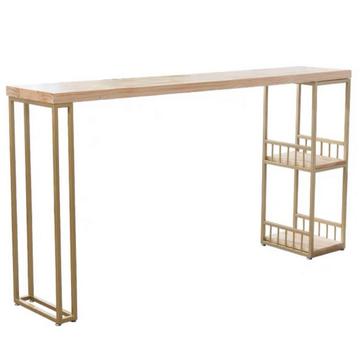 VELOS Industrial Solid Wood Bar Table & Stools