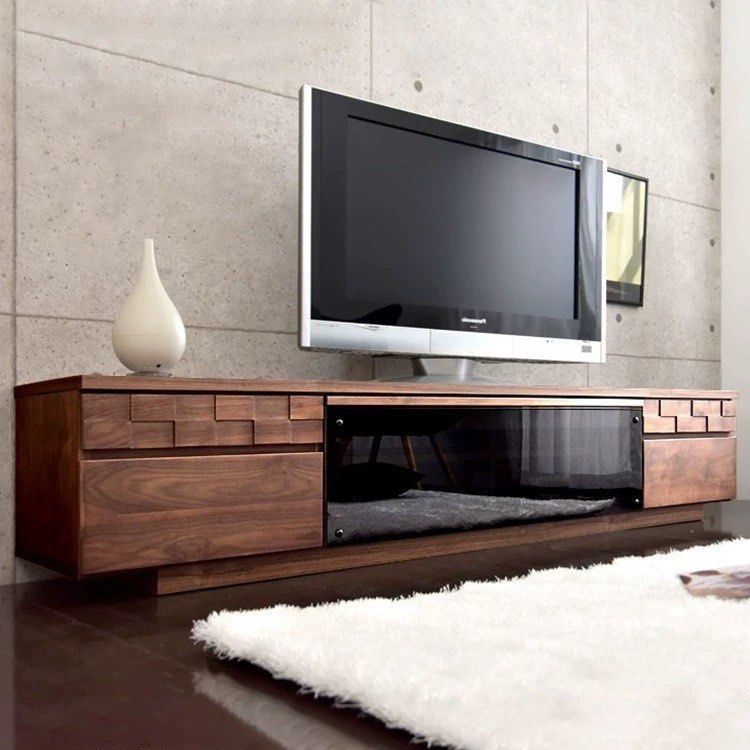 MALADAN Modern Solid Wood TV Console