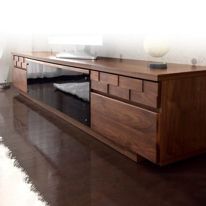MALADAN Modern Solid Wood TV Console
