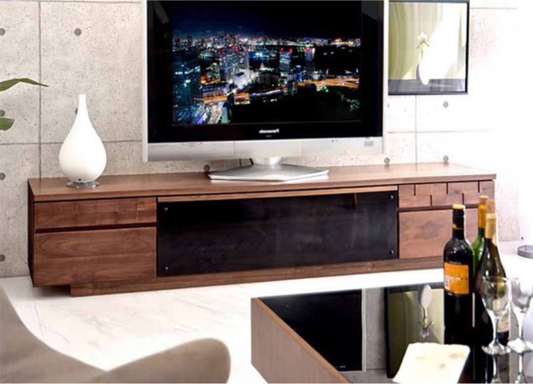 MALADAN Modern Solid Wood TV Console