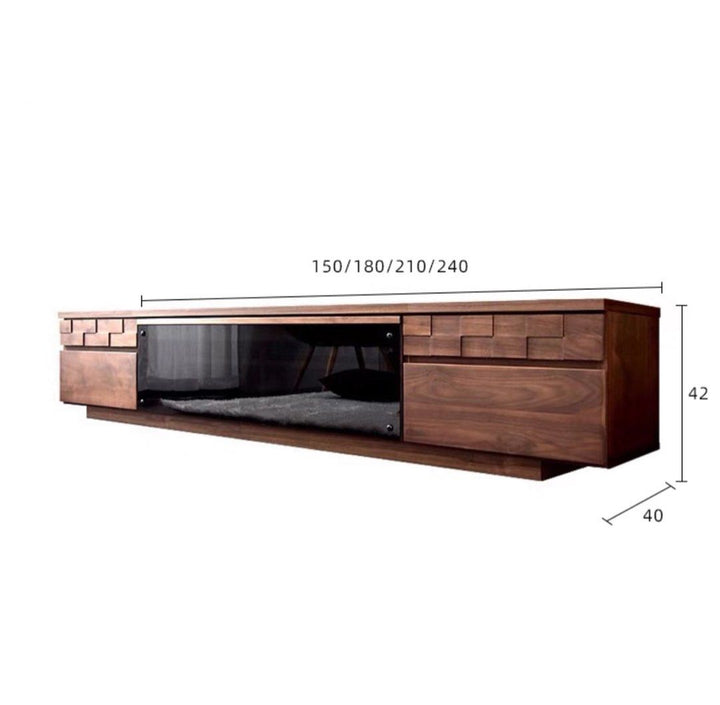 MALADAN Modern Solid Wood TV Console
