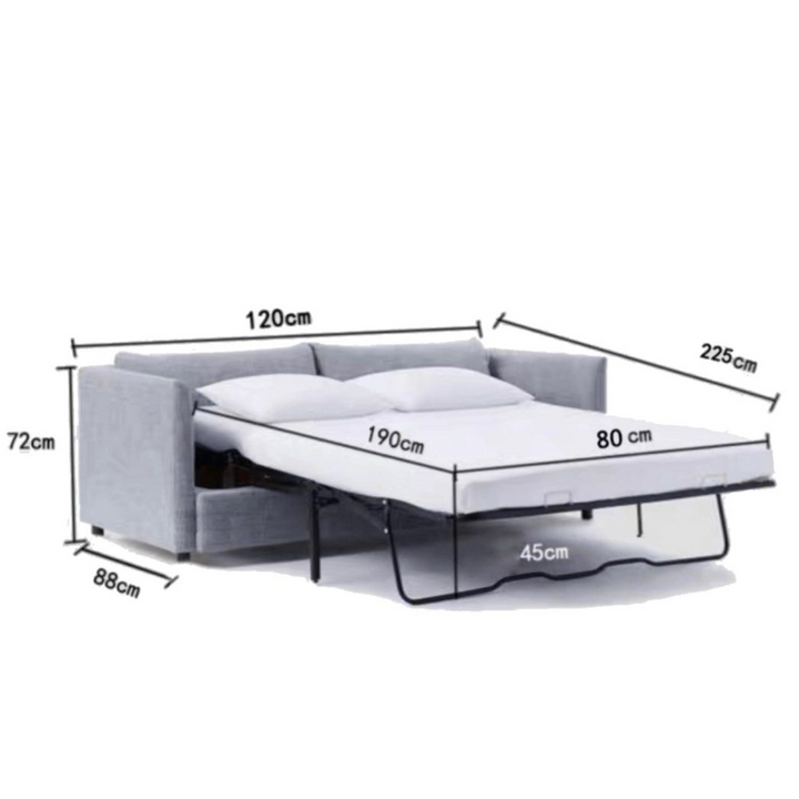 LAVARO Modern Fabric Sofa Bed