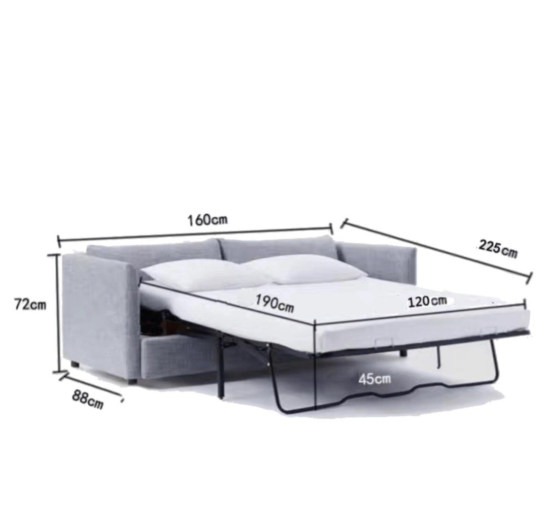 LAVARO Modern Fabric Sofa Bed