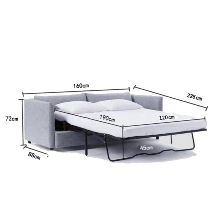 LAVARO Modern Fabric Sofa Bed