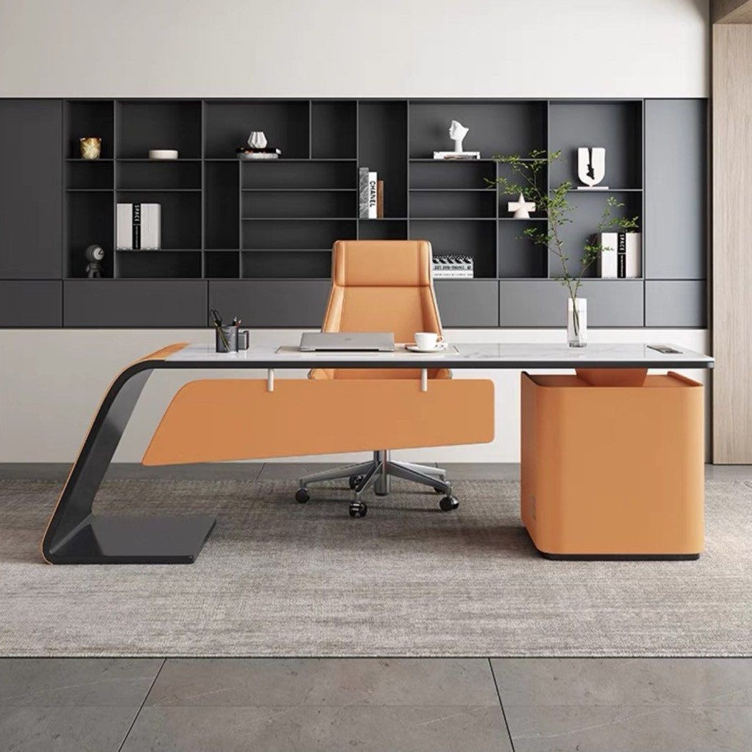 LUCIN Modern Sintered Stone Study Desk