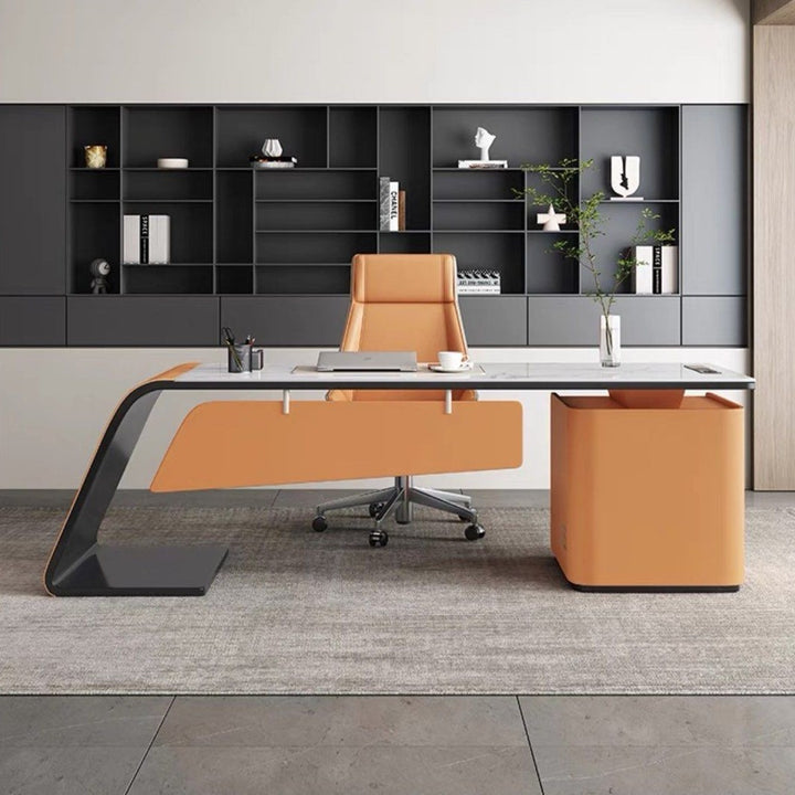 LUCIN Modern Sintered Stone Study Desk
